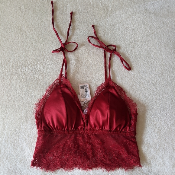 Free with Purchase Garage Satin Lace Tank XS - Picture 6 of 10